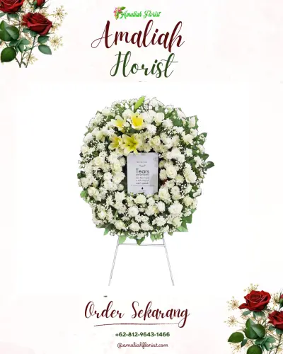 Krans Bunga Duka Cita di Mendala
